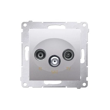 Gniazda-antenowe - gniazdo antenowe r-tv-sat końcowe/zakończeniowe srebrny mat dask.01/43 simon 54 kontakt-simon 