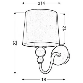 Kinkiety-do-salonu - kinkiet dedykowany do pokoju dziecięcego 1x60 e27 bebe 21-39163 candellux 