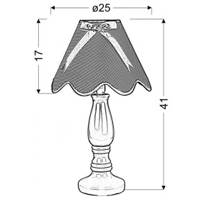 Lampki-nocne - lampa gabinetowa pistacjowa z kokardą 1x40w e14 lola 41-14580 candellux 