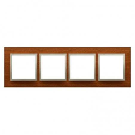 Ramki-poczworne - ramka poczwórna drewniana złoty orzech drn4/86 simon 54 nature kontakt-simon 
