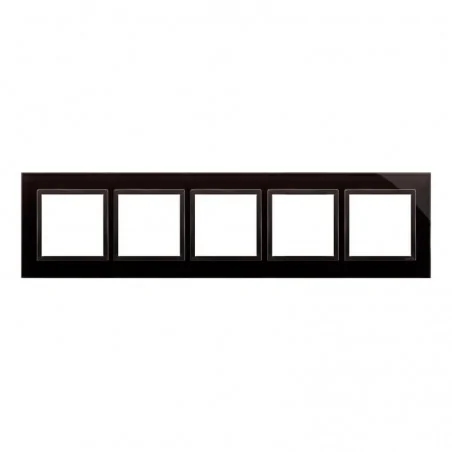 Ramki-pieciokrotne - ramka pięciokrotna szklana zastygła lawa drn5/73 simon 54 nature kontakt-simon 