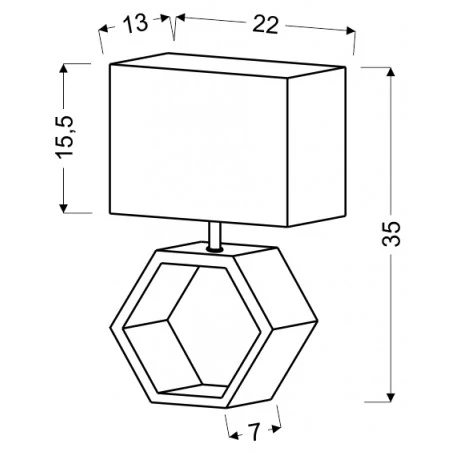 Lampki-nocne - ceramiaczna lampka nocna beżowa w loftowym stylu e27 vidal 41-68552 candellux 