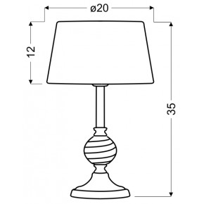 Lampki-nocne - lampka gabinetowa chromowo-biała 1x60w e27 fero 41-34618 candellux 