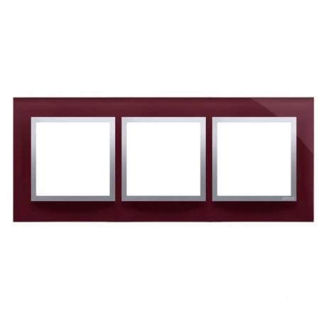 Ramki-potrojne - ramka potrójna szklana kusząca śliwka drn3/89 simon 54 nature kontakt-simon 