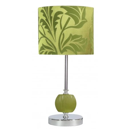 Lampki-nocne - zielona lampka z kloszem w liście e27 cort 41-34724 candellux 