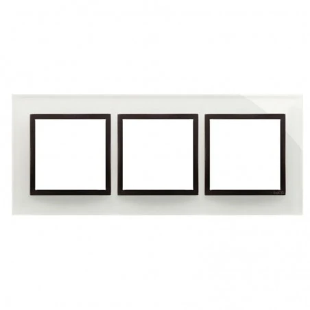 Ramki-potrojne - ramka potróna szklana burzowa chmura drn3/72 simon 54 nature kontakt-simon 