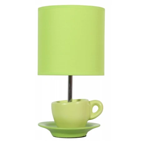 Lampki-nocne - lampka gabinetowa filiżanka pistacjowa e27 cynka 41-34830 candellux 