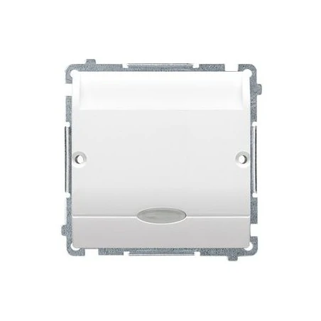 Wylaczniki-i-wlaczniki - biały włącznik hotelowy z podświetleniem kolor niebieski bmwh1.02/11 simon basic kontakt-simon 