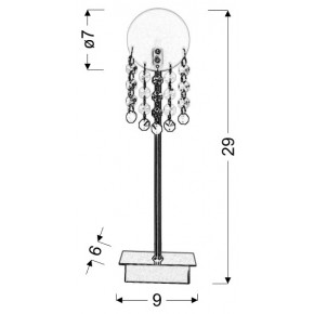 Lampki-nocne - lampa stołowa w unikalnym kształcie 1x20w g4 luxor 41-02795 candellux 