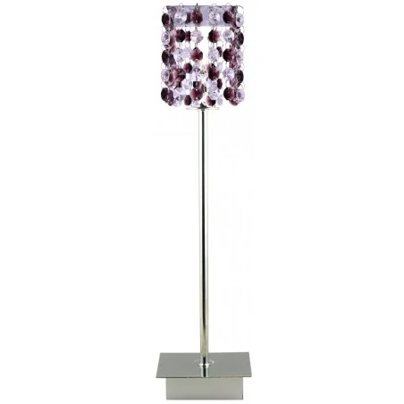 Lampki-nocne - lampka gabinetowa w kolorze burgundowym i chromowym 1x40w g9 classic 41-97036 candellux 