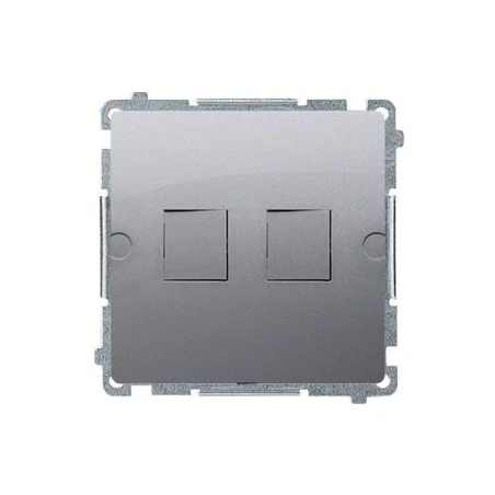 Pokrywy-do-gniazd - pokrywa gniazd teleinformatycznych na keystone płaska podwójna inox bmpt/21 simon basic kontakt-simon 