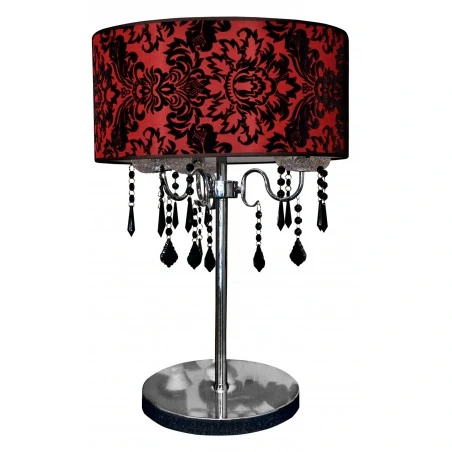 Lampki-nocne - lampka gabinetowa z kryształkami glamour 43-80540 astor candellux 