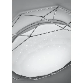 Plafony - lampa sufitowa chromowo-biała o średnicy 43cm 24w led 4000k sven 98-73211 candellux 