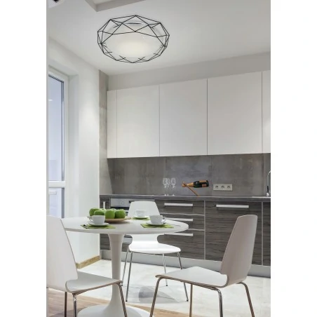 Plafony - plafon czarny emitujący gwieździste niebo 43cm 24w led 4000k sven 98-73167 candellux 