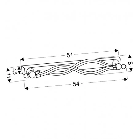 Kinkiety-lazienkowe - kinkiet biały w nowoczesnej formie 12w led 4000k esse 22-73389 candellux 