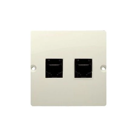 Gniazda-telefoniczne - beżowe gniazdo telefoniczne podwójne rj11 bmtf2.02/12 simon basic kontakt-simon 