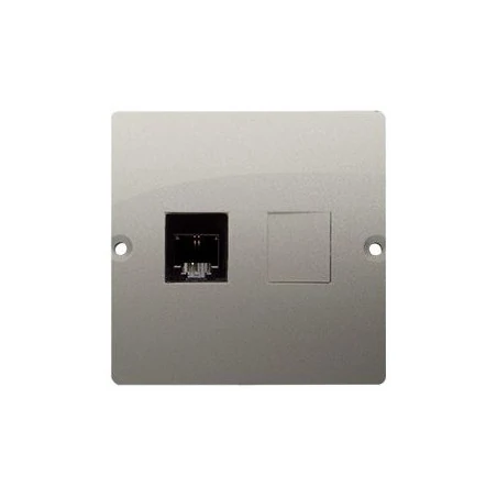 Gniazda-telefoniczne - satynowe gniazdo telefoniczne pojedyncze rj11 bmtf1.02/29 simon basic kontakt-simon 