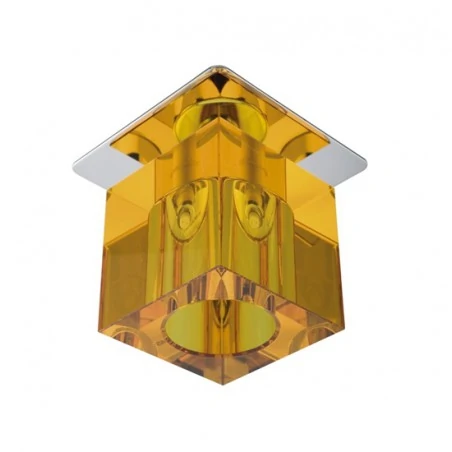 Oprawy-sufitowe-stale - oprawka stropowa pomarańczowy kryształ  sk-19 g4 20w 2280021 candellux 