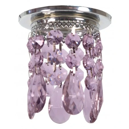 Oprawy-sufitowe-stale - oprawa sufitowa sk-64 g9 zwisające fioletowe kryształki 2245143 candellux 