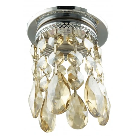Oprawy-sufitowe-stale - ozdobna oprawka sufitowa g9 złote kryształki sk-64 2243934 candellux 