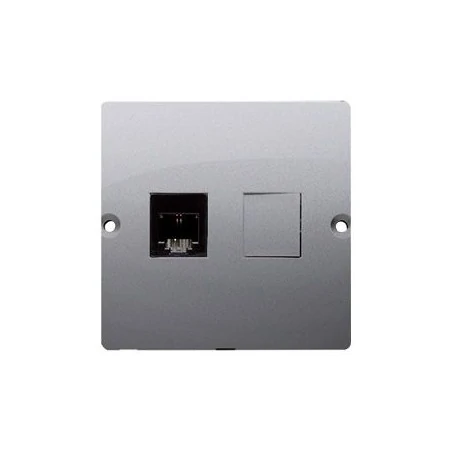 Gniazda-telefoniczne - gniazdo telefoniczne pojedyncze rj11 inox bmtf1.02/21 simon basic kontakt-simon 