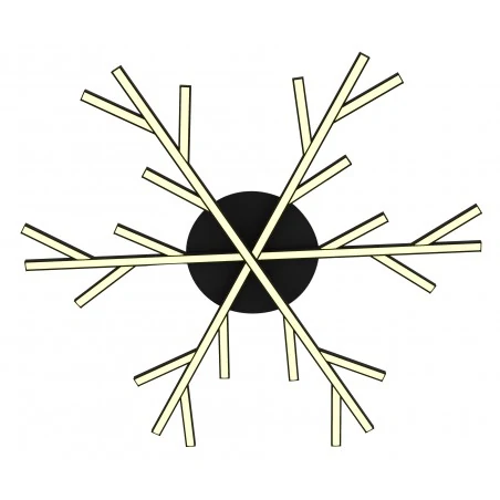 Lampy-sufitowe - lampa sufitowa led czarna samos 70 40w 4000k apeti a0017-130 candellux 