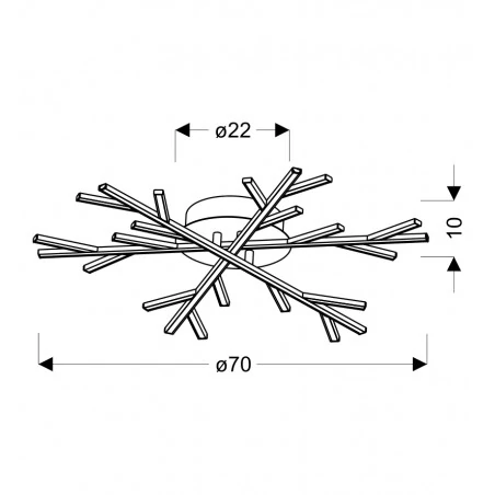 Lampy-sufitowe - lampa sufitowa led czarna samos 70 40w 4000k apeti a0017-130 candellux 