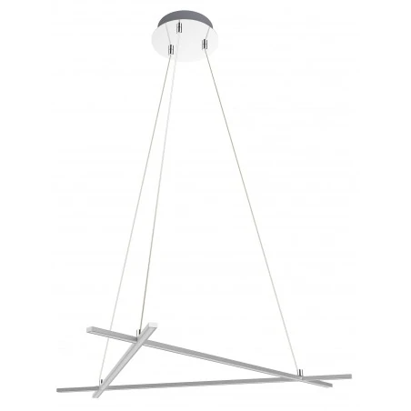 Lampy-sufitowe - srebrna lampa wisząca led andros 70x62 30w 4000k apeti a0020-330 candellux 