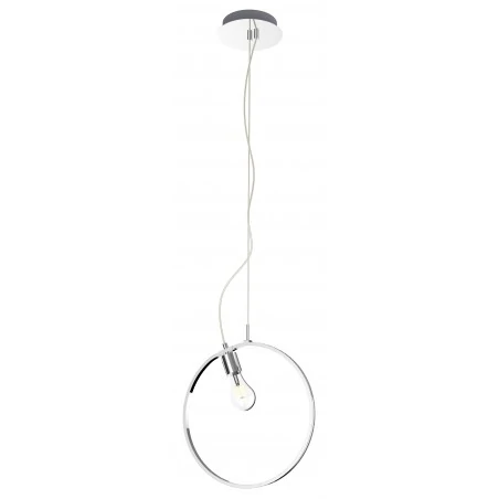 Lampy-sufitowe - lampa wisząca koło led chromowy + e27 apeti a0024-320 candellux 