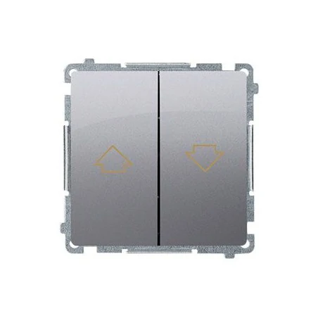 Wylaczniki-zaluzjowe - przycisk żaluzjowy pojedynczy inox bmz1.01/21 simon basic kontakt-simon 