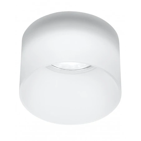 Oprawy-sufitowe - oprawa sufitowa biała szklana efekt mrożony gu10 50w 2273679 candellux 