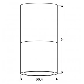 Oprawy-sufitowe - oprawa sufitowa tuba w kolorze szarym 50w gu10 2273686 candellux 