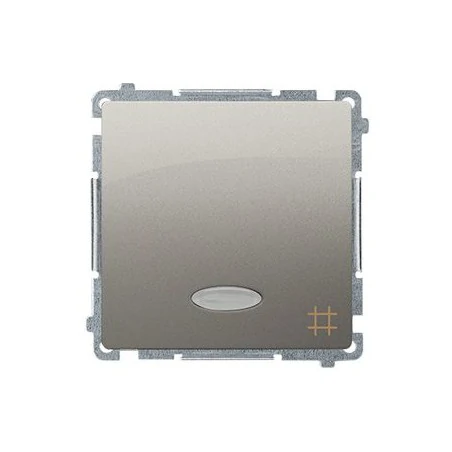 Wylaczniki-krzyzowe - satynowy włącznik krzyżowy z podświetleniem led kolor niebieski bmw7l.01/29 simon basic kontakt-simon 