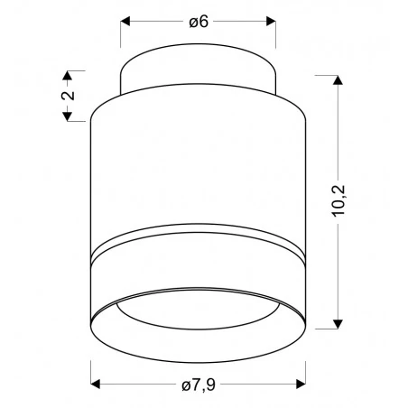 Oprawy-sufitowe - biała lampa sufitowa led tuba neutralne światło 4000k 12w 2275918 candellux 