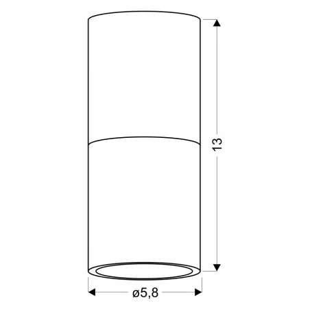 Oprawy-sufitowe - lampa sufitowa tuba biały/drewniany gu10 2273655 candellux 