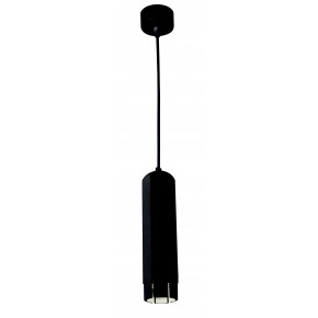 Lampy-sufitowe - lampa wisząca sufitowa tuba czarna na żarówkę gu10 sześciobok max. 50w 31-77691 candellux 