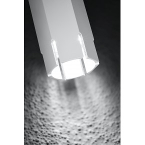 Oprawy-sufitowe - sufitowa lampa biała krótka tuba sześciobok gu10 25w 2282824 candellux 