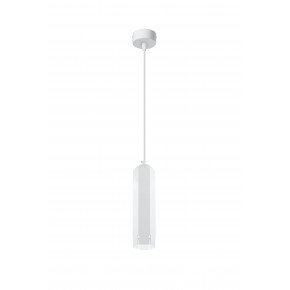 Lampy-sufitowe - biała lampa wisząca sufitowa w kształcie tuby sześciobok gu10 50w tuba 31-77684 candellux 