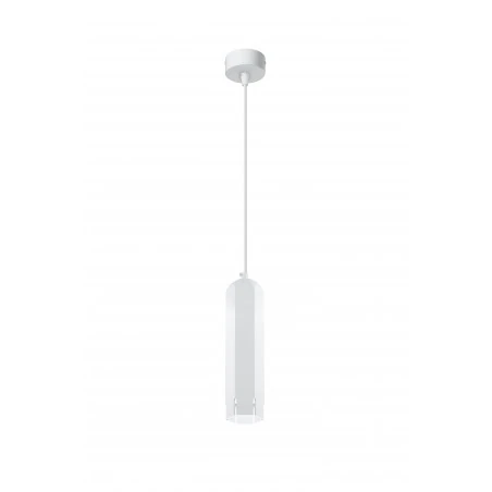 Lampy-sufitowe - biała lampa wisząca sufitowa w kształcie tuby sześciobok gu10 50w tuba 31-77684 candellux 