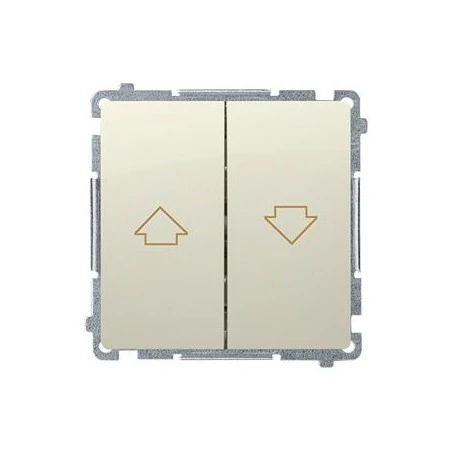 Wylaczniki-zaluzjowe - beżowy przycisk żaluzjowy pojedynczy bmz1.01/12 simon basic kontakt-simon 