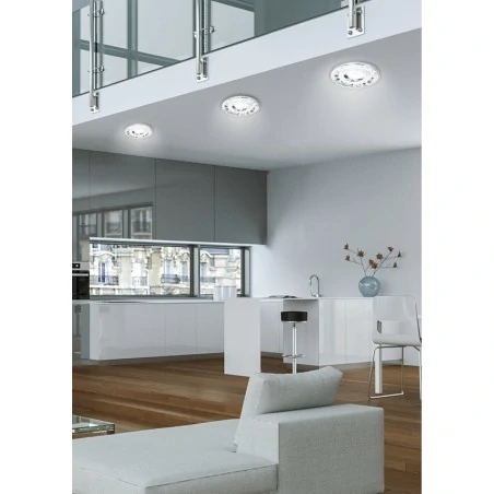 Oprawy-sufitowe - oprawa stropowa chromowa led + gu10 35w sk-94 2273617 candellux 