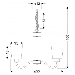 Lampy-sufitowe - lampa wisząca na 3 żarówki 3x40w e27 schubert 33-74232 candellux 