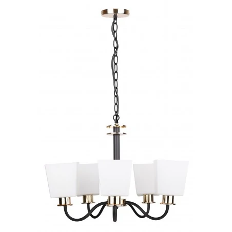 Lampy-sufitowe - wisząca lampa sufitowa w kolorze czarnym 5x40w e27 schubert 35-74249 candellux 