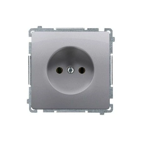 Gniazda-pojedyncze-podtynkowe - gniazdo wtyczkowe pojedyncze bez uziemienia inox bmg1.01/21 simon basic kontakt-simon 