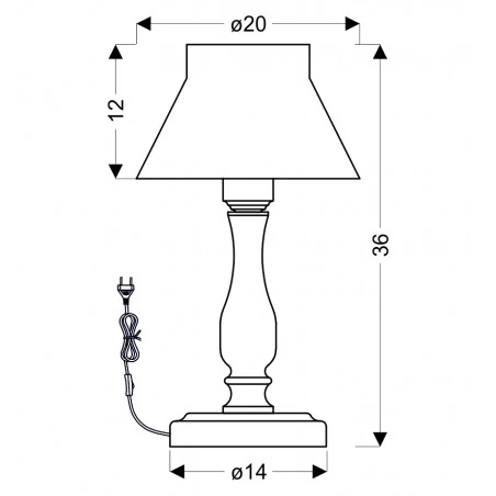 Lampki-biurkowe - lampka nocna w delikatnym białym kolorze e27 1x40w zefir 41-73815 candellux 