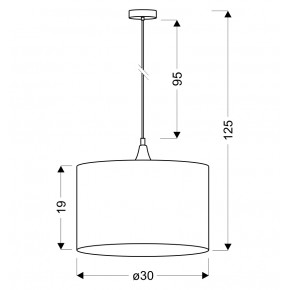 Lampy-sufitowe - klasyczna lampa wisząca 1x60w e27 long 31-73952 candellux 