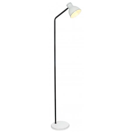 Lampy-stojace - prosta lampa podłogowa w kolorze biało-czarnym e14 40w zumba 51-72092 candellux 