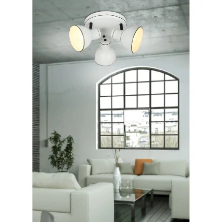 Plafony - potrójna lampa sufitowa biały+czarny e14 3x40w zumba 98-72160 candellux 