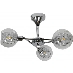 Lampy-sufitowe - lampa wisząca z bezbarwnymi kloszami 3x40w e14 ozzo 33-72214 candellux 