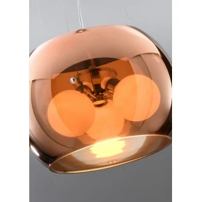 GEMO LAMPA WISZĄCA 30 3X40W G9 SZKLANY ZŁOTY